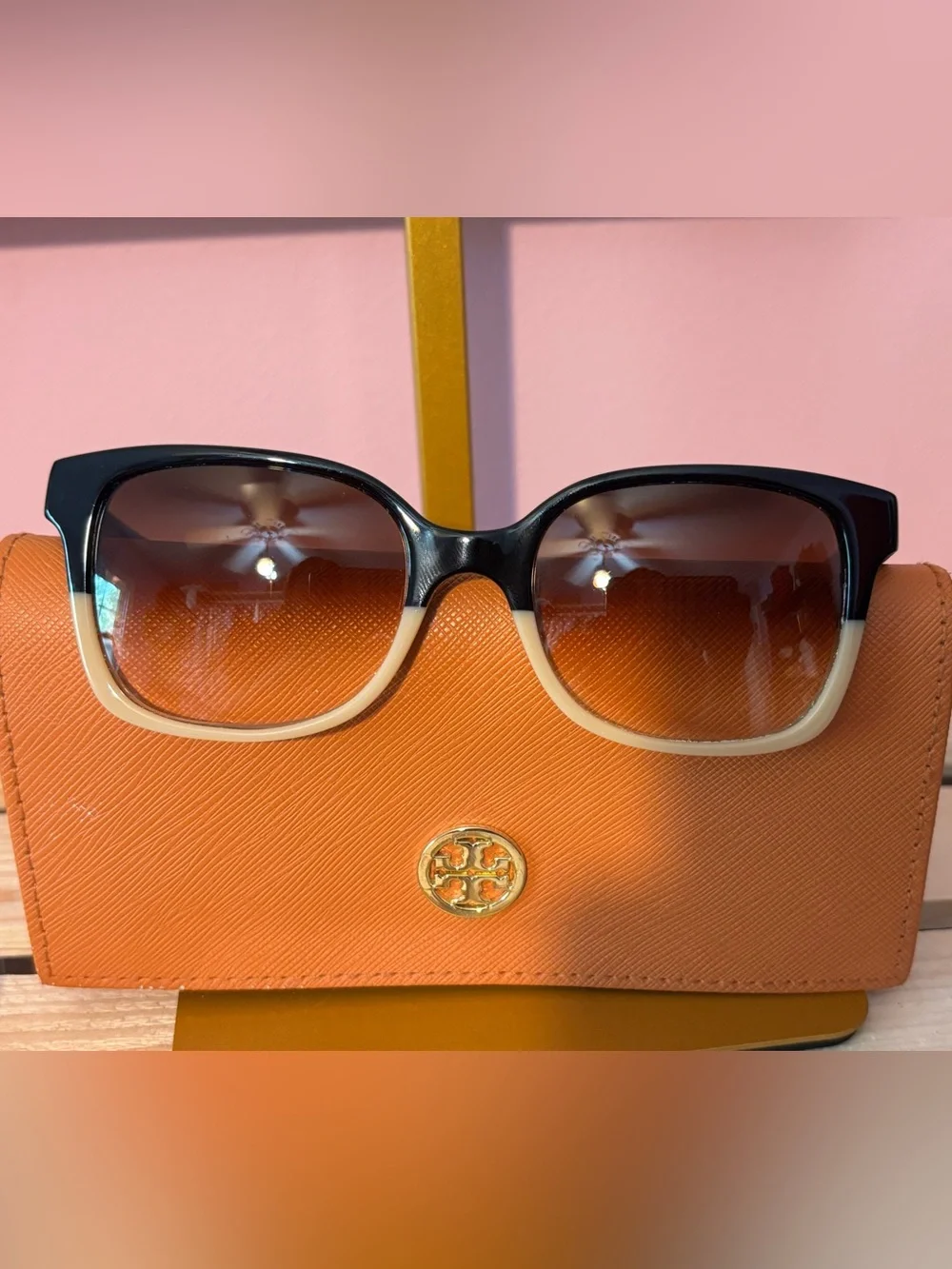 Tory Burch sunglasses and card wristlet bundle